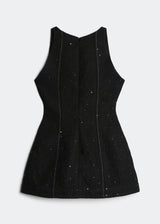 LETREND WOMEN'S A-LINE TWEED DRESS – BLACK