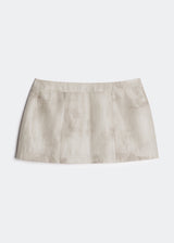 LETREND A-LINE MINI SKIRT – BEIGE