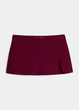 Letrend Burgundy A-Line Skirt