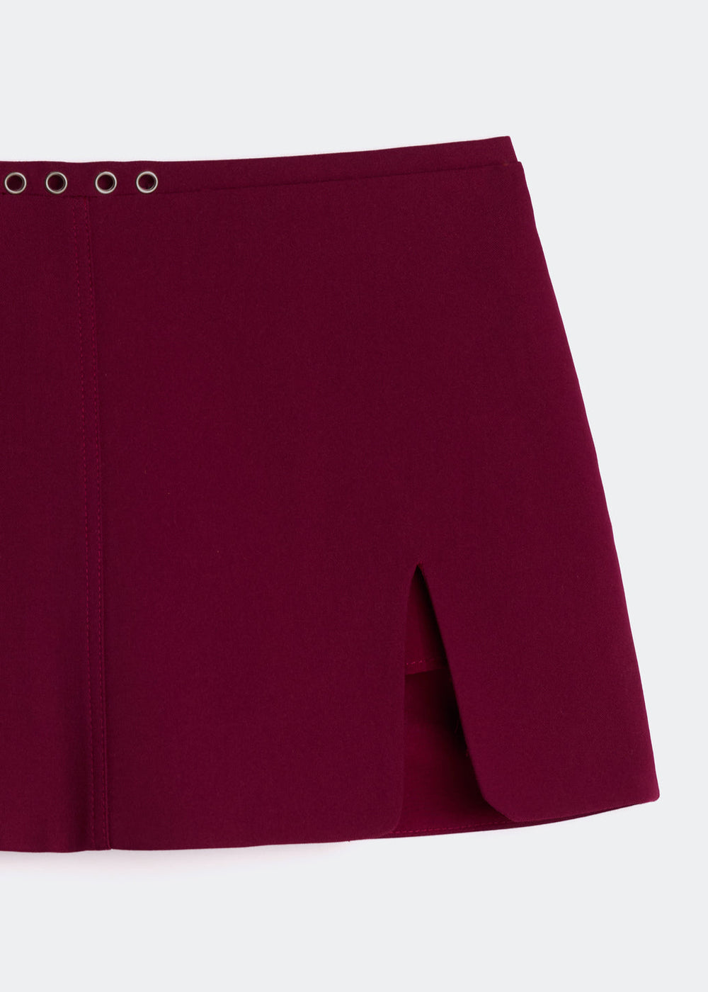 Letrend Burgundy A-Line Skirt