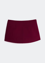 Letrend Burgundy A-Line Skirt