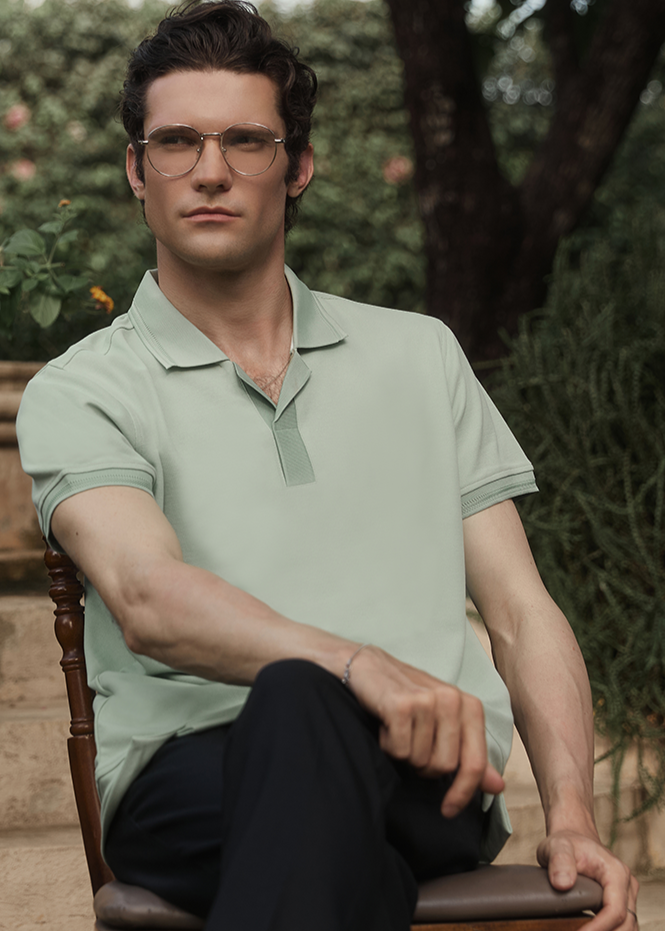 Letrend Mint Detail Polo
