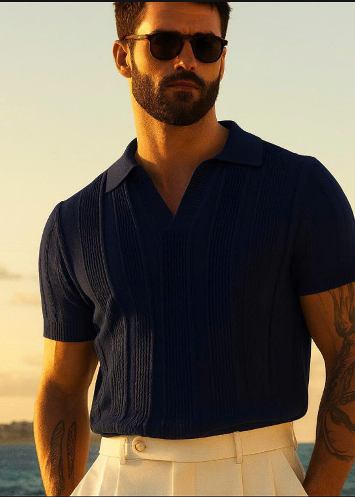 Letrend Trident Blue Polo