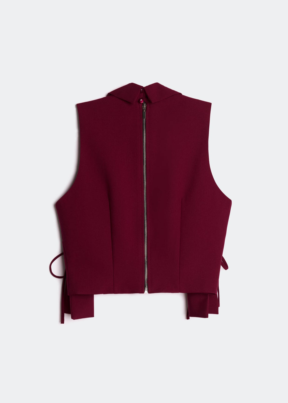 Letrend Burgundy Tie Croptop