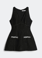 LETREND WOMEN'S A-LINE TWEED DRESS – BLACK