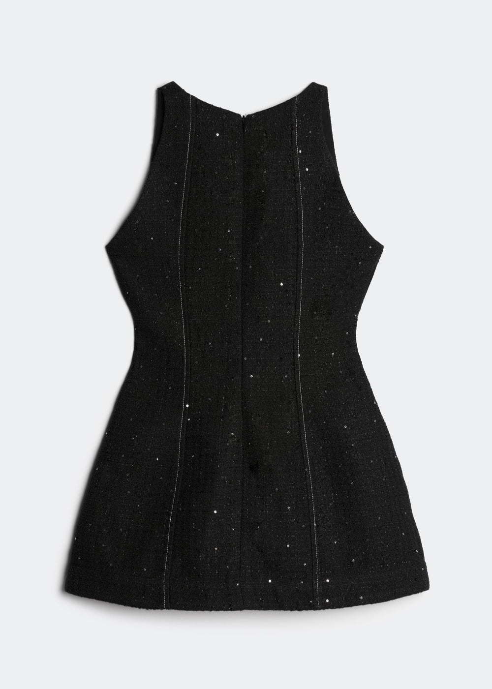 LETREND WOMEN'S A-LINE TWEED DRESS – BLACK
