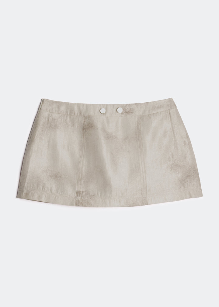 LETREND A-LINE MINI SKIRT – BEIGE